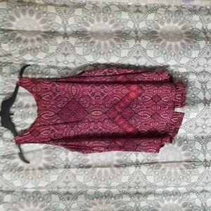 Cynthia Rowley split back silk sleeveless top.